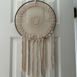 Cream Crochet Dreamcatcher